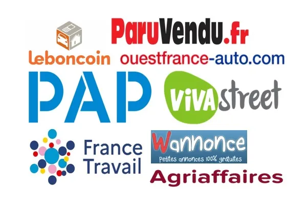 Логотипы лучших сайтов объявлений во Франции