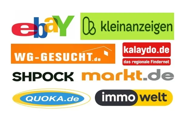 Логотипы ведущих немецких сайтов объявлений